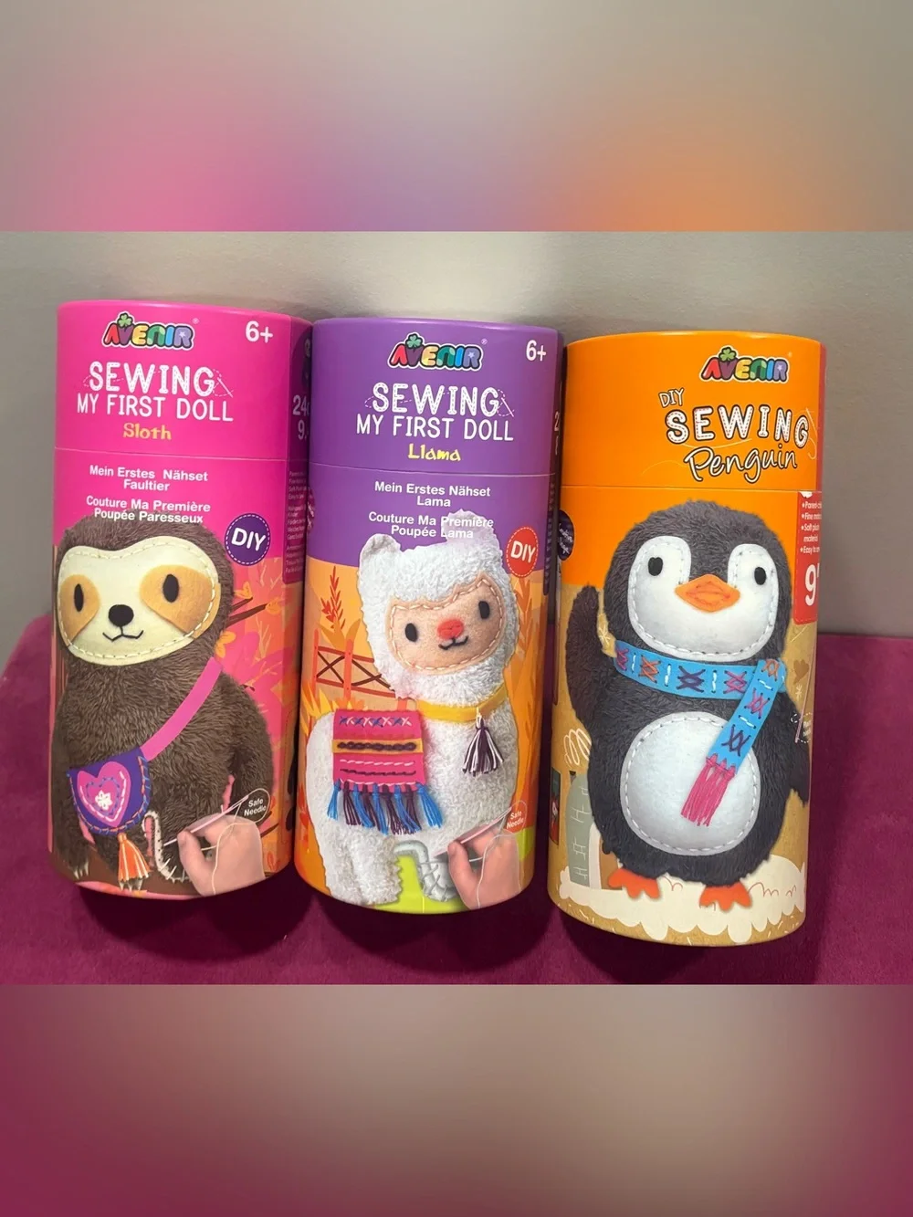 Avenir DIY Sew My first doll kits (x3)